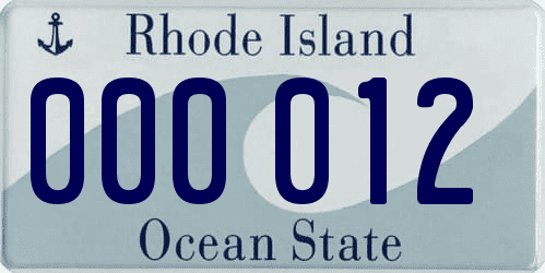 Matrícula de coche de Rhode Island